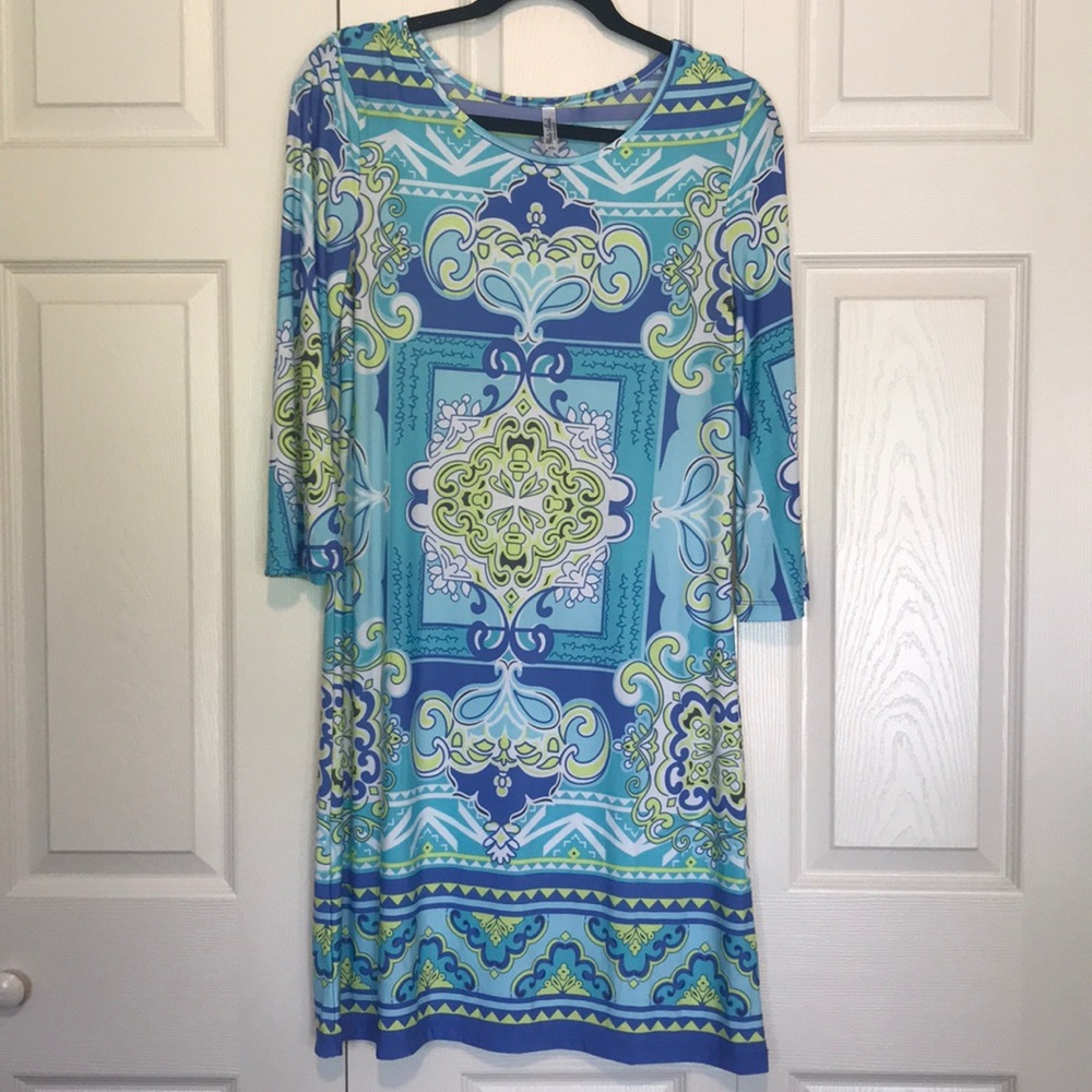 White Mark summer dress 3/4 sleeve